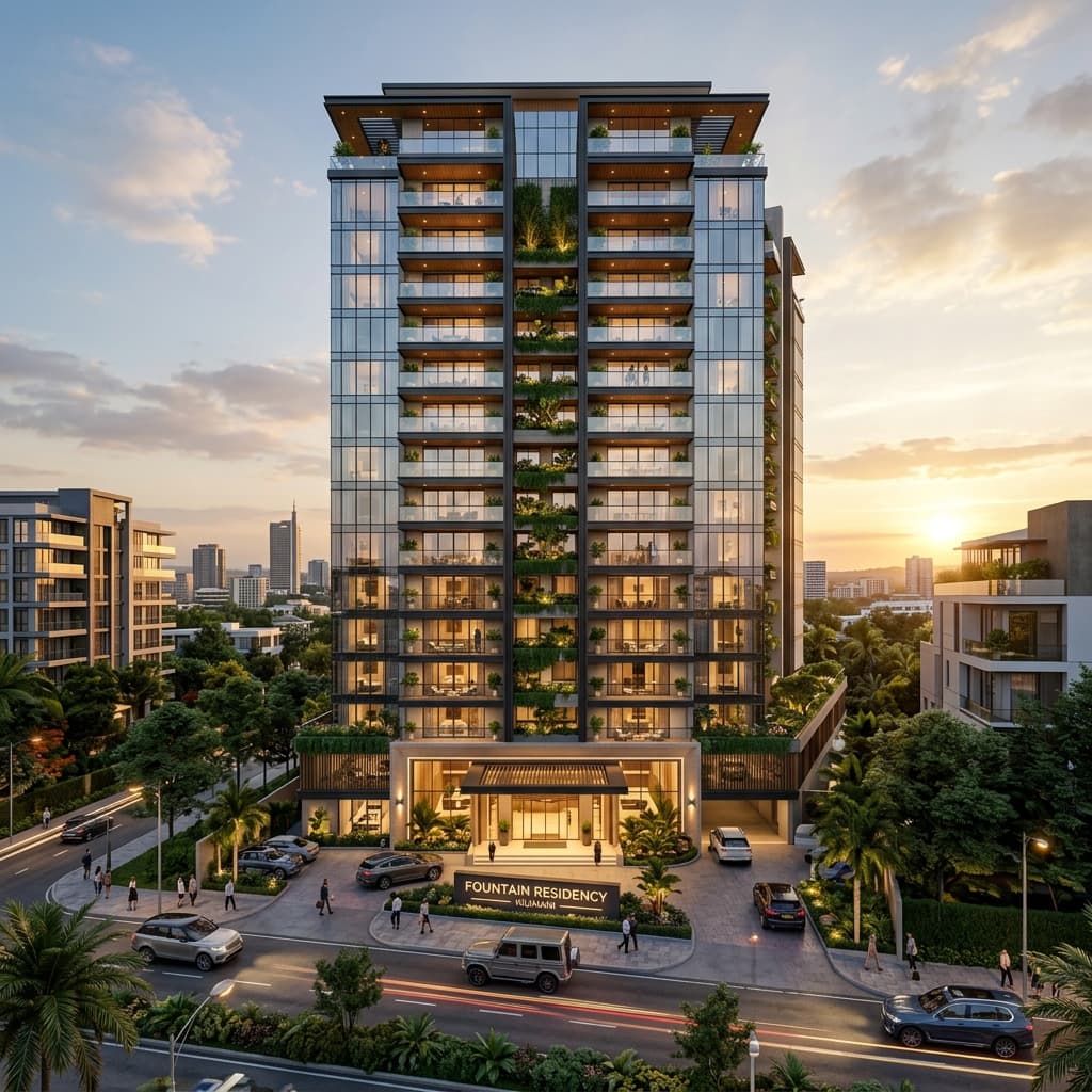 Fountain Residency — Apartment for off-plan in Junction of Muringa and Kirichwa Road, Kilimani, Nairobi